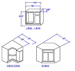 Kitchen Corner Base Cabinet Dimensions